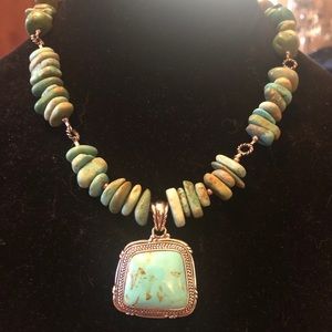Barce Vintage turquoise necklace.